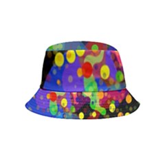 Blobs Dots Abstract Art Waves Inside Out Bucket Hat (kids) by Amaryn4rt