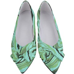 Waves Marbled Abstract Background Women s Bow Heels by Amaryn4rt