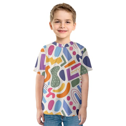 Abstract Pattern Background Kids  Sport Mesh Tee by Amaryn4rt