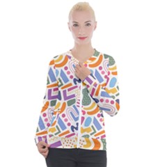 Abstract Pattern Background Casual Zip Up Jacket by Amaryn4rt