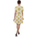 Fruit Food Juicy Organic Yellow Short Sleeve Shoulder Cut Out Dress  View2