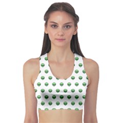 Aliens Ufo Fantasy Pattern Sports Bra by Wegoenart