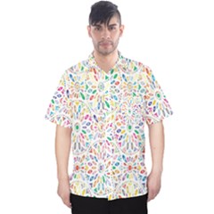 Flowery Floral Abstract Decorative Ornamental Men s Hawaii Shirt