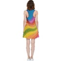  Rainbow Pattern Lines Inside Out Racerback Dress View2