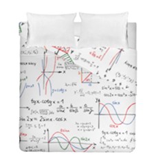 Math Formula Pattern Duvet Cover Double Side (full/ Double Size) by Wegoenart