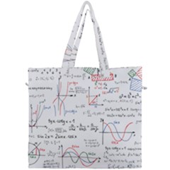 Math Formula Pattern Canvas Travel Bag by Wegoenart