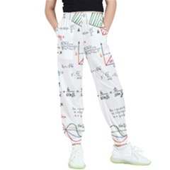 Math Formula Pattern Kids  Elastic Waist Pants by Wegoenart