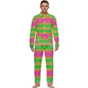 Peace And Love Men s Long Sleeve Velvet Pocket Pajamas Set View1