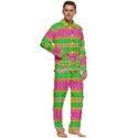 Peace And Love Men s Long Sleeve Velvet Pocket Pajamas Set View2