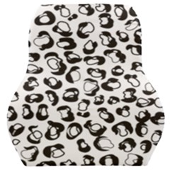 Black And White Leopard Print Jaguar Dots Car Seat Back Cushion  by ConteMonfrey