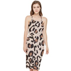 Leopard Jaguar Dots Bodycon Cross Back Summer Dress by ConteMonfrey