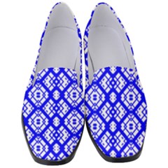 Portuguese Tiles Vibes Plaids Women s Classic Loafer Heels by ConteMonfrey