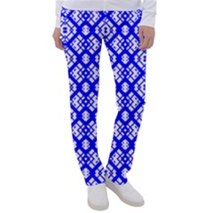 Portuguese Tiles Vibes Plaids Women s Casual Pants by ConteMonfrey