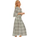 Winter gray plaids Midsummer Wrap Dress View3