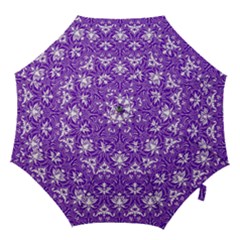 Purple Lace Decorative Ornament - Pattern 14th And 15th Century - Italy Vintage  Hook Handle Umbrellas (large) by ConteMonfrey