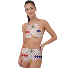 Ludo Game High Waist Tankini Set by Wegoenart