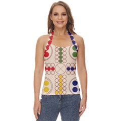 Ludo Game Basic Halter Top by Wegoenart