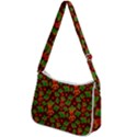 Illustration Christmas Xmas Pattern Zip Up Shoulder Bag View2