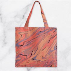 Illustration Background Light Abstract Texture Zipper Grocery Tote Bag by Wegoenart