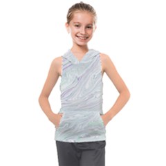 Illustration Marble Texture Marble Painting Kids  Sleeveless Hoodie by Wegoenart