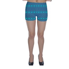 Chevron Zigzag Pattern Skinny Shorts by Wegoenart