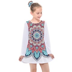 Im Fourth Dimension Colour 54 Kids  Long Sleeve Dress by imanmulyana