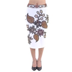 Im Fourth Dimension Colour 58 Velvet Midi Pencil Skirt by imanmulyana