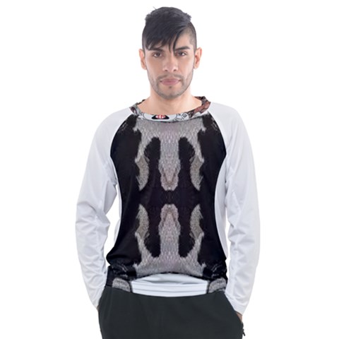 Im Fourth Dimension Black White 61 Men s Long Sleeve Raglan Tee by imanmulyana