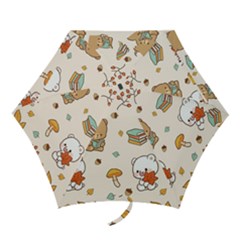 Illustration Bear Cartoon Background Pattern Mini Folding Umbrellas by Sudhe