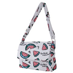 Illustration Watermelon Fruit Sweet Slicee Full Print Messenger Bag (m) by Sudhe