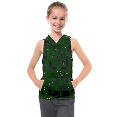 Board Conductors Circuits Kids  Sleeveless Hoodie by Jancukart