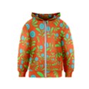 Background-texture-seamless-flowers Kids  Zipper Hoodie View1