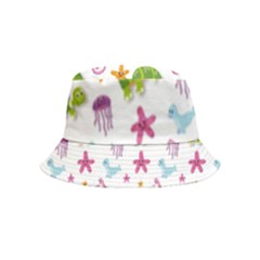 Turtles Animals Sea Life Inside Out Bucket Hat (kids) by Amaryn4rt