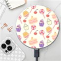 Food Illustration Cupcake Pattern Lollipop Wireless Charger View1