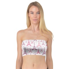 Eiffel Tower Pattern Wallpaper Bandeau Top by Amaryn4rt