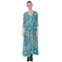 Mandala Blue Button Up Maxi Dress View1