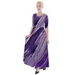 Paint Ornament Vivid Vibrant Half Sleeves Maxi Dress by danenraven