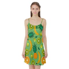 Fruit Tropical Pattern Design Art Satin Night Slip by danenraven