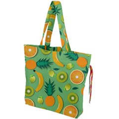 Fruit Tropical Pattern Design Art Drawstring Tote Bag by danenraven