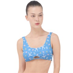 Plane Sky Background Pattern The Little Details Bikini Top by danenraven