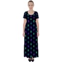 Pattern Background Bright Pattern High Waist Short Sleeve Maxi Dress View1