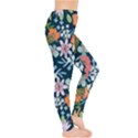 Flower Floral Background Painting Leggings  View4