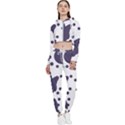 Illustration Cow Pattern Texture Cloth Dot Animal Cropped Zip Up Lounge Set View1