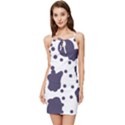 Illustration Cow Pattern Texture Cloth Dot Animal Summer Tie Front Dress View1