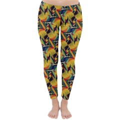 Illustration Geometric Pattern Colorful Pattern Classic Winter Leggings by danenraven