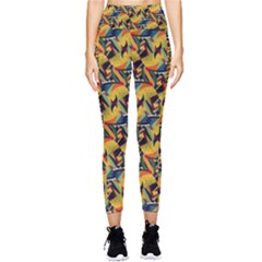 Illustration Geometric Pattern Colorful Pattern Pocket Leggings  by danenraven