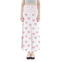 Small Cute Hearts Full Length Maxi Skirt by ConteMonfrey