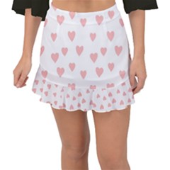 Small Cute Hearts Fishtail Mini Chiffon Skirt by ConteMonfrey