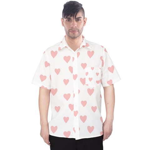 Small Cute Hearts Men s Hawaii Shirt by ConteMonfrey