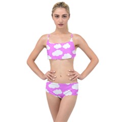 Purple Clouds  Layered Top Bikini Set by ConteMonfrey